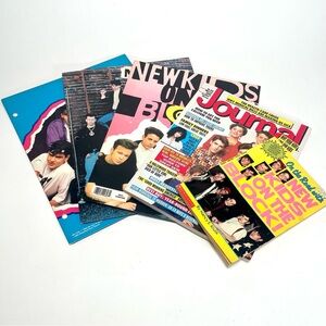 Vintage New Kids On The Block Scholastic Book, Ladies Home Journal, 3 Folders